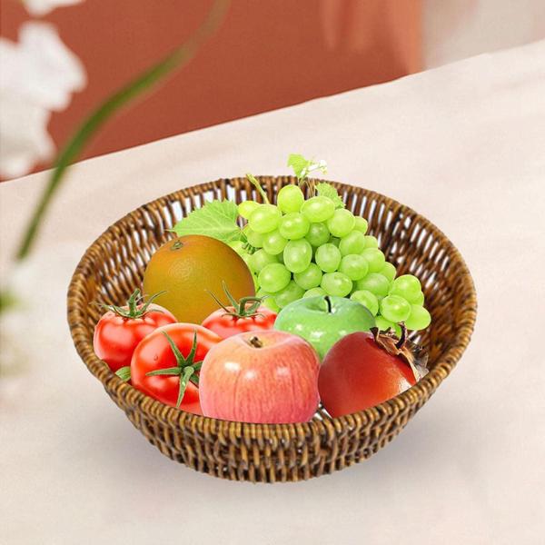 Cesto Para Pães Fruteira Mesa Posta Decorativo Multiuso 25cm - NH Imagem de Cesto Para Pães Fruteira Mesa Posta Decorativo Multiuso 25cm
