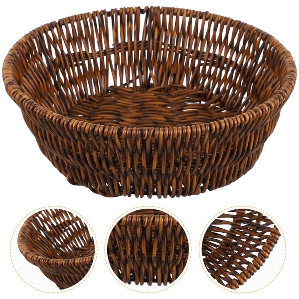 Cesto Para Pães Fruteira Mesa Posta Decorativo Multiuso 25cm - NH Imagem de Cesto Para Pães Fruteira Mesa Posta Decorativo Multiuso 25cm