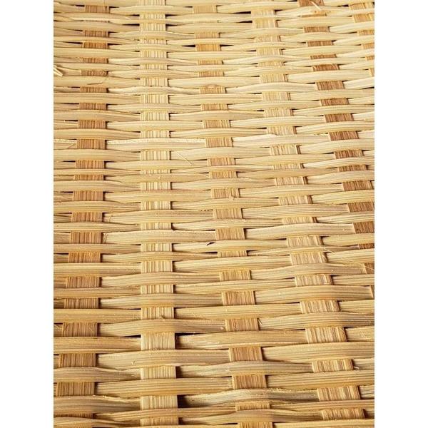 Imagem de Cesto Porta Pães e Bolos Com Cobertura Retrátil Retangular de Bambu Rattan 42 x 27 x 5 cm