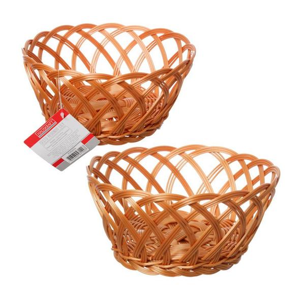 Imagem de Cesto Rattan Redondo para Pão Lily 22x9cm - Haüskraft