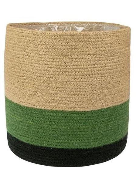 Cesto seagrass megan natural preto e kiwi m - TS Brasil Imagem de Cesto seagrass megan natural preto e kiwi m