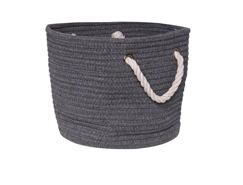 Imagem de Cesto Square Gist Cotton Grey 25cm - Mimo Style