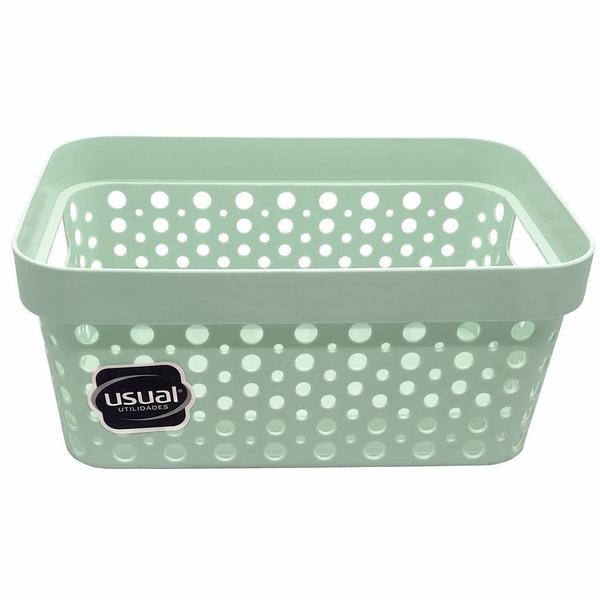 Cestos Organizador Armário Gaveta Lavanderia P (19x14cm) - Usual Utilidades Imagem de Cestos Organizador Armário Gaveta Lavanderia P (19x14cm)