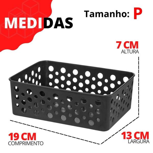 Imagem de Cestos Organizador Rattan Multiuso P,M,G Armário Gaveta Lavanderia