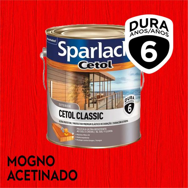 Imagem de Cetol Classic Ac 6 Anos 3,6l Sparlack - Mogno