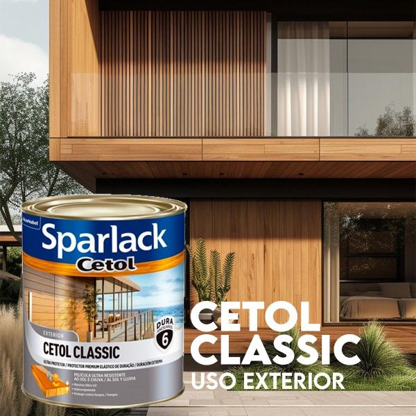 Imagem de Cetol Classic Exterior Madeira Proteção Sol E Chuva 900ml - acetinado  imbuia, cedro, mogno e Ipê