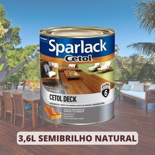 Imagem de Cetol Deck Semi-brilho Natural 3,6l Sparlack