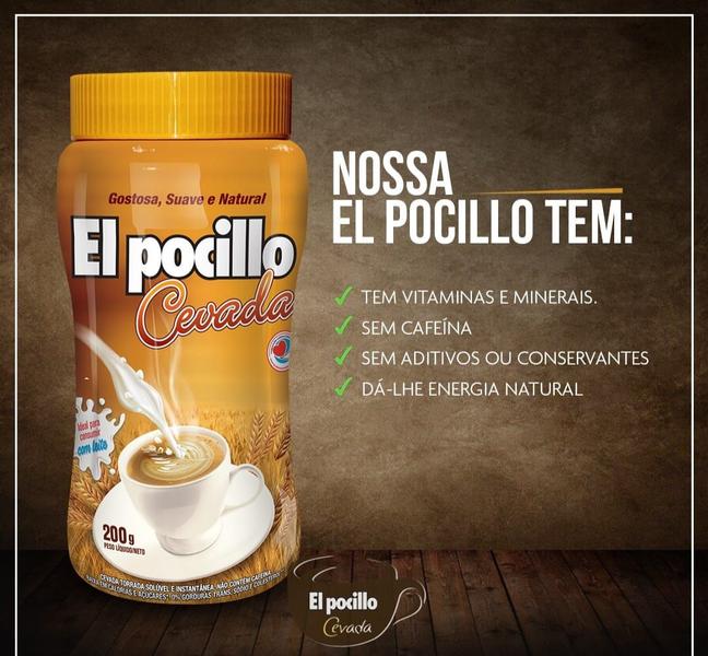 Imagem de Cevada Solúvel El Pocillo 200g - Sem Cafeína Kit Com 3 Unid.