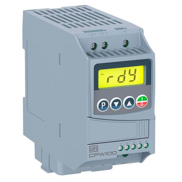 Imagem de CFW100 Geração 2 Inversor de Frequência WEG 0,5cv 2,6A 220v Com Entrada Monofásica