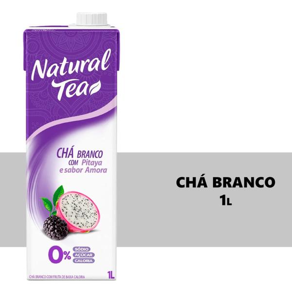 Imagem de Chá Branco Natural Pitaya e Amora 1L - Sabores Brasileiros