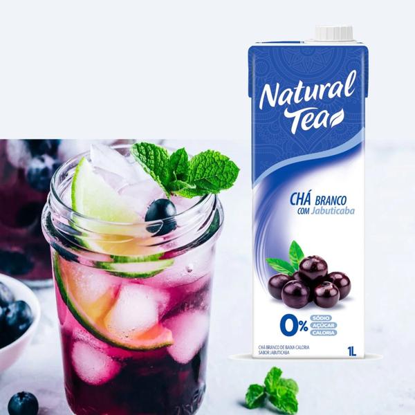 Imagem de Chá Branco Sabor Jabuticaba NATURAL TEA 1L