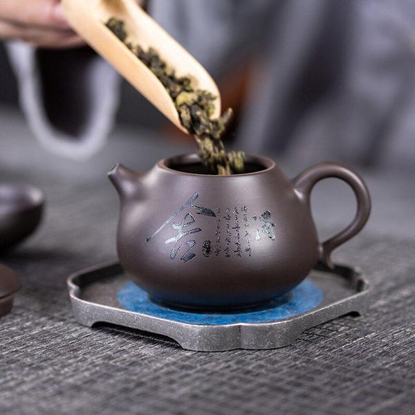 Imagem de Chá Cerimônia Chá Chaleira Xishi Chá Pot Chinês Kung Fu Cerâmica Teaware Casa De Barro Roxo Cereirês De Barro Bules