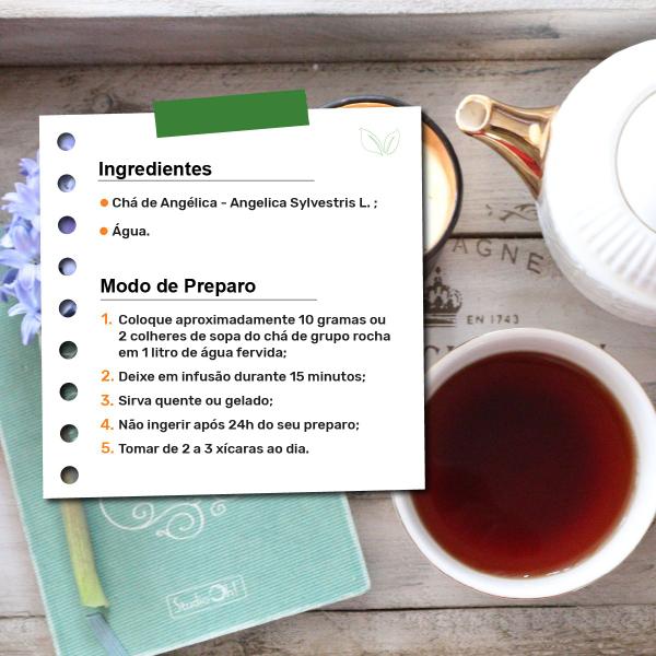 Chá de Angélica - Angelica sylvestris L. - 100g - Rocha Saúde Imagem de Chá de Angélica - Angelica sylvestris L. - 100g