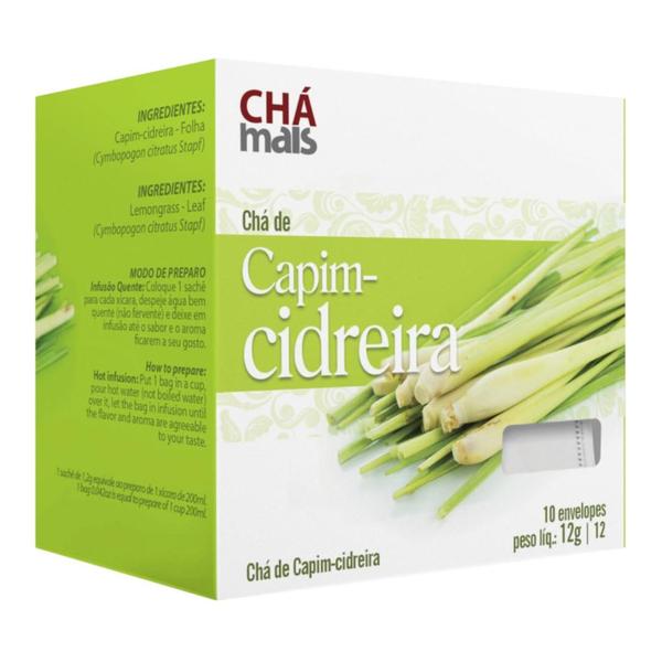 Imagem de Chá de Capim-Cidreira Natural Kit com 5 Caixas de 10 Sachês cada