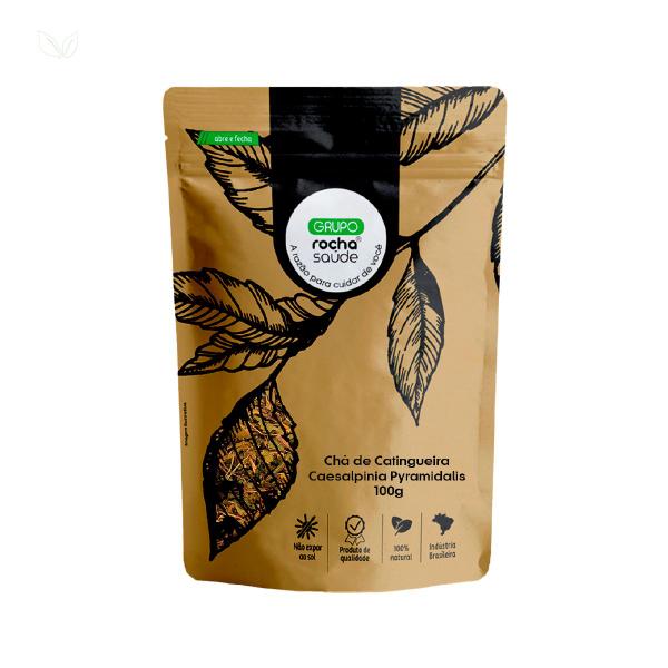 Chá de Catingueira - Caesalpinia Pyramidalis - 100g - Rocha Saúde Imagem de Chá de Catingueira - Caesalpinia Pyramidalis - 100g