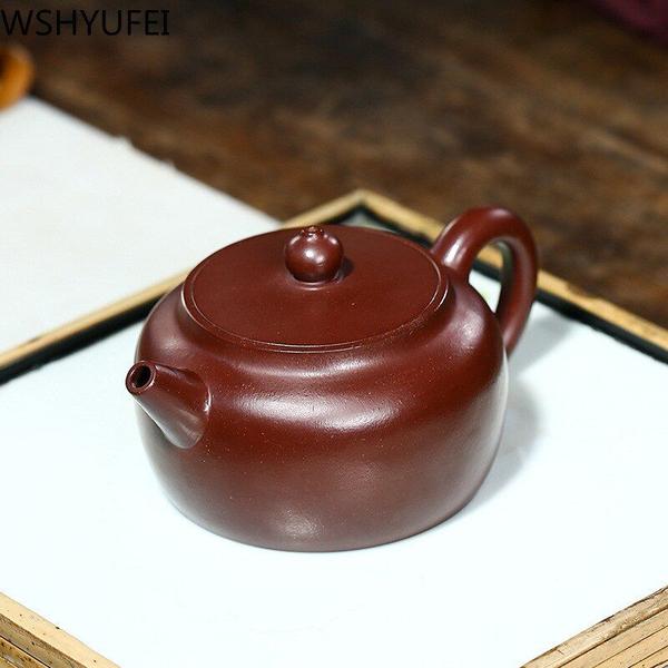 Imagem de Chá de chá de barro roxo bules  kettle artesanal chaleira chinesa cerimônia de chá presentes tie Guanyin Puer  Bules