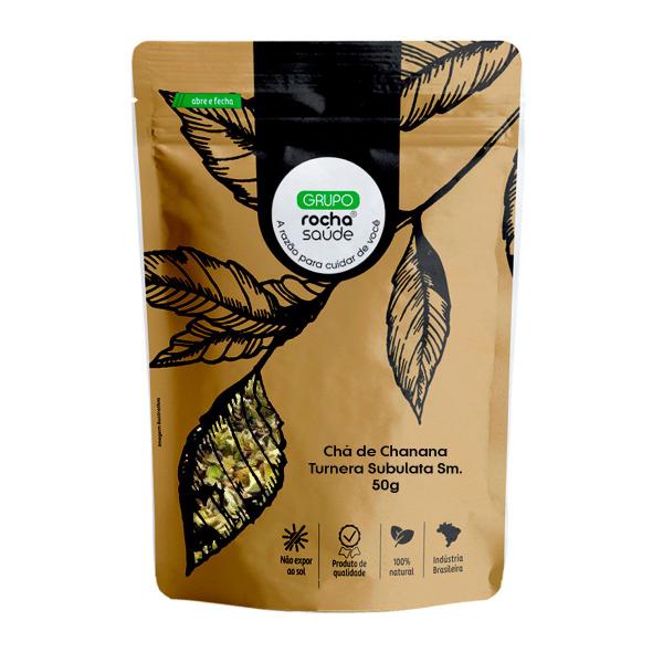Chá de Chanana - Turnera Subulata Sm. - 50g - Grupo Rocha Saúde Imagem de Chá de Chanana - Turnera Subulata Sm. - 50g