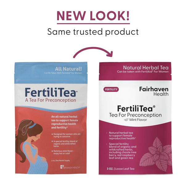 Imagem de Chá de fertilidade Fairhaven Health FertiliTea Organic 60 porções