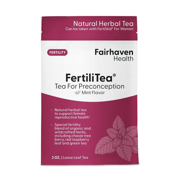 Imagem de Chá de fertilidade Fairhaven Health FertiliTea Organic 60 porções