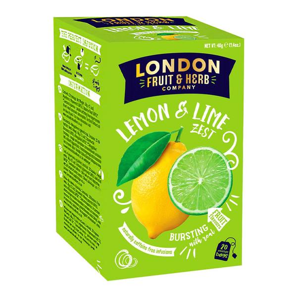 Imagem de Chá de Limão e Raspas de Limão London Fruit & Herb 20 Sachês