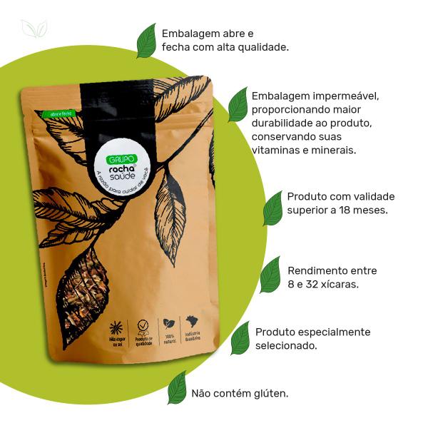 Chá de Pata de Vaca do Nordeste - Bauhinia Forficata L. 100g - Grupo Rocha Saúde Imagem de Chá de Pata de Vaca do Nordeste - Bauhinia Forficata L. 100g