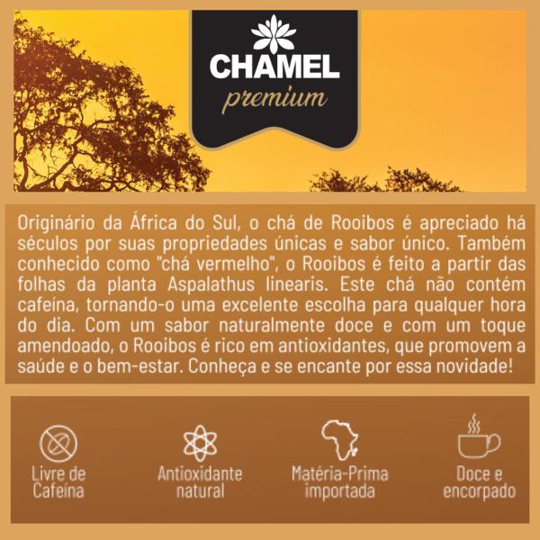 Imagem de Chá de Rooibos (Aspalathus linearis) Encanto Sul-Africano 3 Pacotes c/ 30g  Chamel Premium