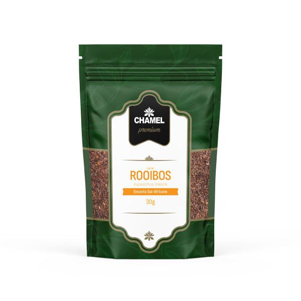 Imagem de Chá de Rooibos (Aspalathus linearis) Encanto Sul-Africano Chamel Premium 3 Pacotes c/ 30g