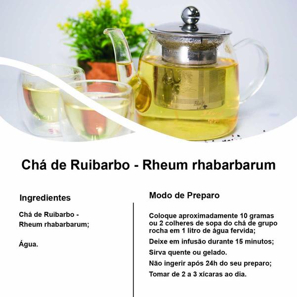 Imagem de Chá De Ruibarbo - Rheum Rhabarbarum - 100G