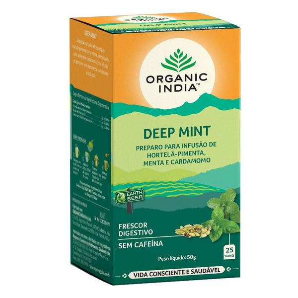 Imagem de Chá Deep Mint Organic India 25 Sachês