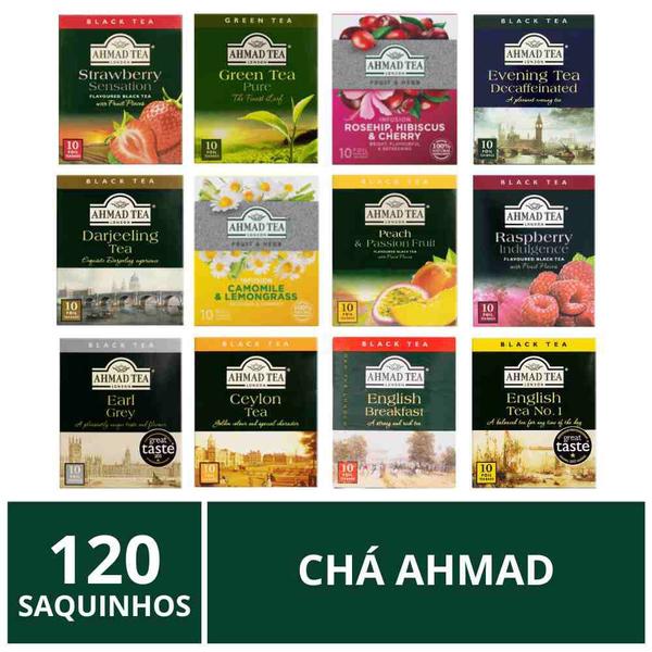 Imagem de Chá Inglês Ahmad Tea, 12 caixas com 10 saquinhos