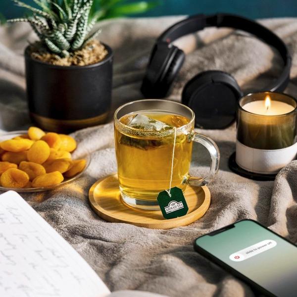 Chá Inglês Ahmad Tea, Verde Pure, 10 saquinhos Imagem de Chá Inglês Ahmad Tea, Verde Pure, 10 saquinhos