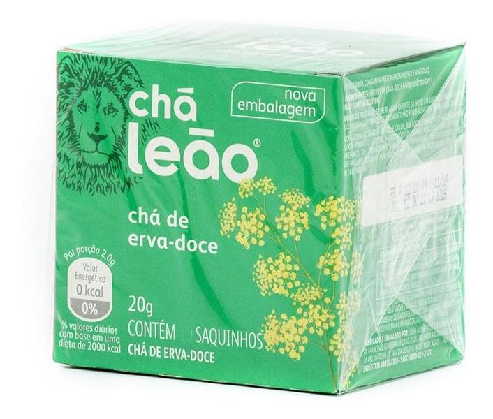 Imagem de Chá Leão Erva-doce Em Sachê 20g 10 U Kit 5