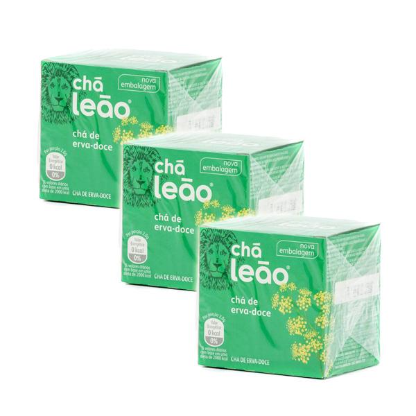 Chá Leão Erva-doce Em Sachê 30g 15 U Kit 3 Imagem de Chá Leão Erva-doce Em Sachê 30g 15 U Kit 3