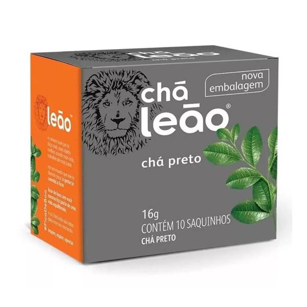 Imagem de Chá Leão Jr Preto Natural C 10 Sachês