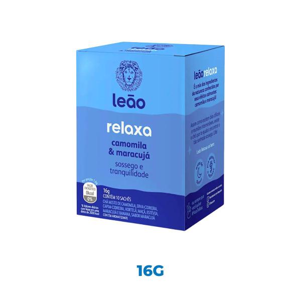 Chá Leão Relaxa Camomila e Maracujá com 10 Sachês Chá Ideal Sono Dormir - Leao Imagem de Chá Leão Relaxa Camomila e Maracujá com 10 Sachês Chá Ideal Sono Dormir