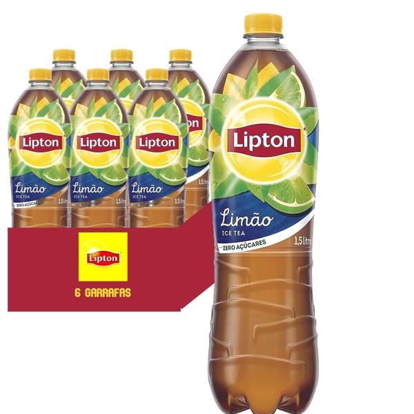 Imagem de Chá LIPTON Limão Pet 1,5 Litro (6 Garrafas)