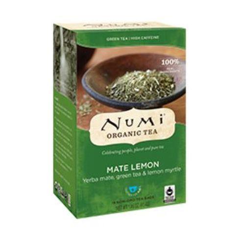 Imagem de Chá Mate Orgânico de Limão da Numi Tea (pacote com 6)