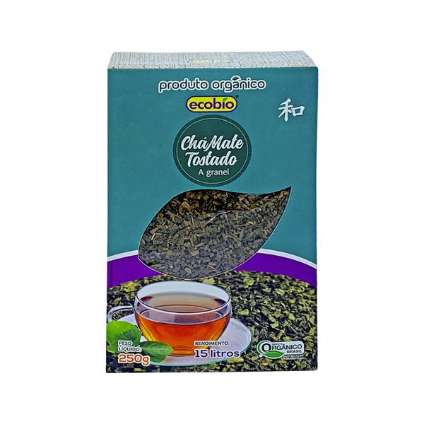 Chá Mate Tostado Orgânico Ecobio 250g Imagem de Chá Mate Tostado Orgânico Ecobio 250g