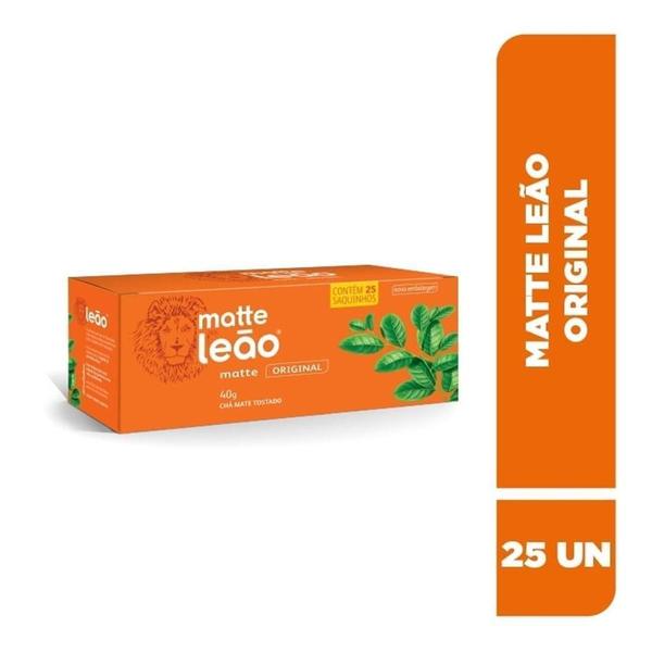 Chá Matte Com Canela Com 25 Saquinhos- Kit 5 - Leão Alimentos Imagem de Chá Matte Com Canela Com 25 Saquinhos- Kit 5