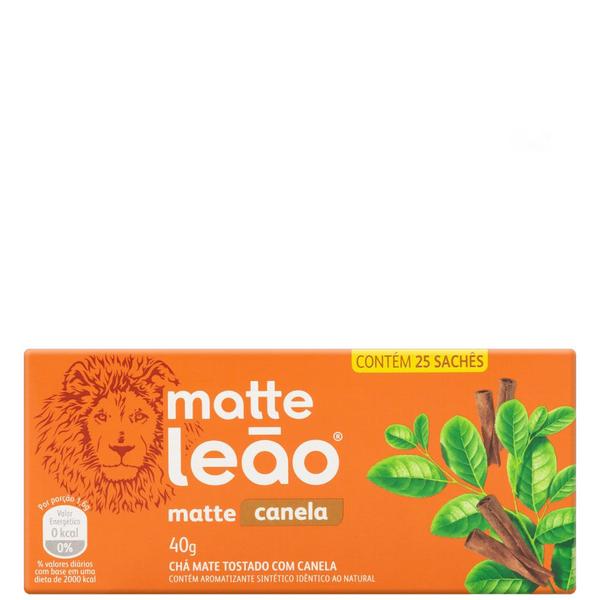 Imagem de Chá Matte Leão Canela 25 Sachês 30g