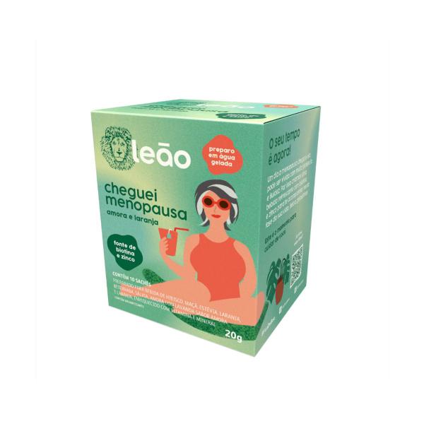 Chá Matte Leão Cheguei Menopausa Amora E Laranja 10 S kit 3 Imagem de Chá Matte Leão Cheguei Menopausa Amora E Laranja 10 S kit 3
