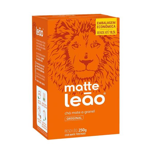 Chá Matte Leão Mate Original Em Ervas 250g Kit 3 Imagem de Chá Matte Leão Mate Original Em Ervas 250g Kit 3