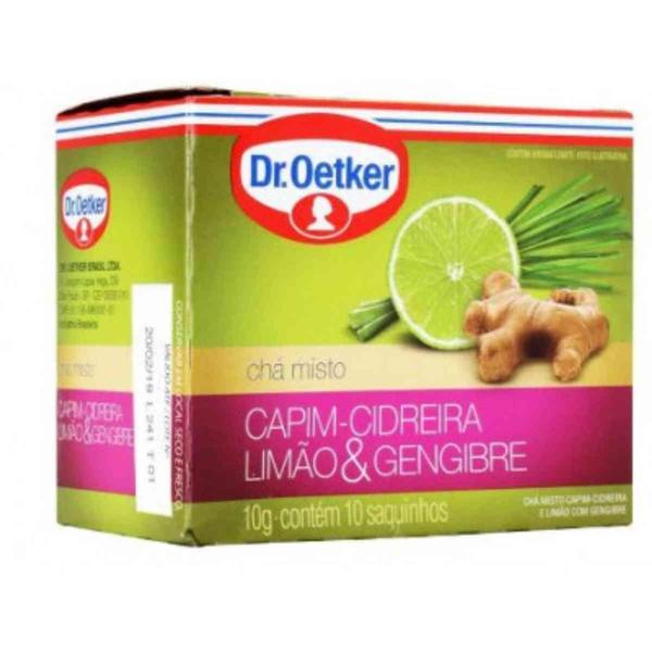 Imagem de Chá Misto Capim-Cidreira, Limão e Gengibre Dr Oetker 10g - 10 Saquinhos