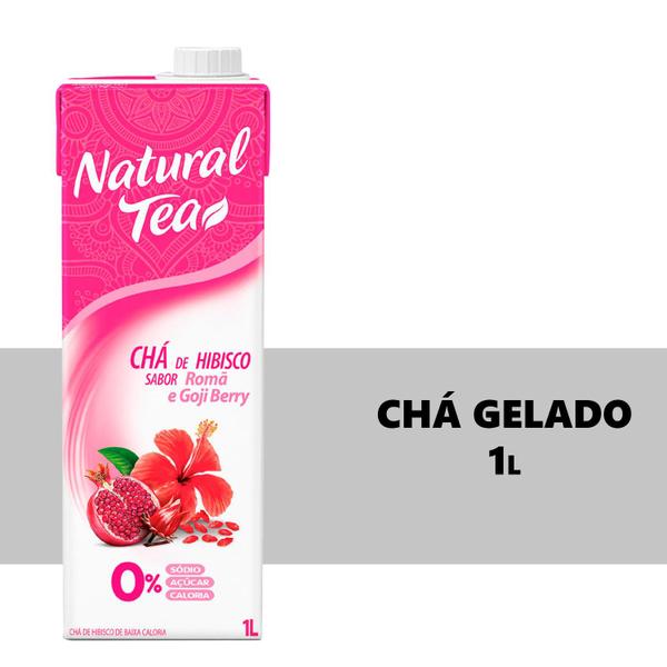 Imagem de Chá Natural Tea Hibisco Romã e Goji Berry 1l 6 Unidades