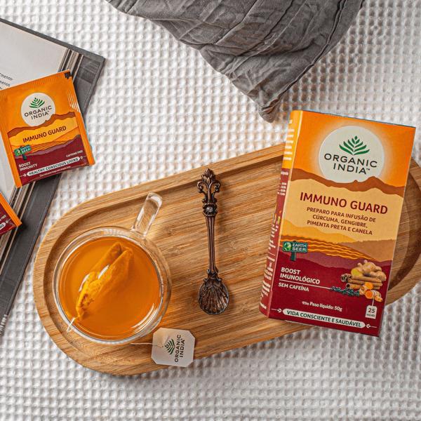 Imagem de Cha Organic India Immuno Guard: Cúrcuma+ Gengibre+ Pimenta+ Canela do Ceilão - 25 saches