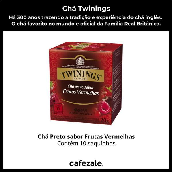 Imagem de Chá Twinings, Caixa 10 Sachês, Chá Preto Frutas Vermelhas