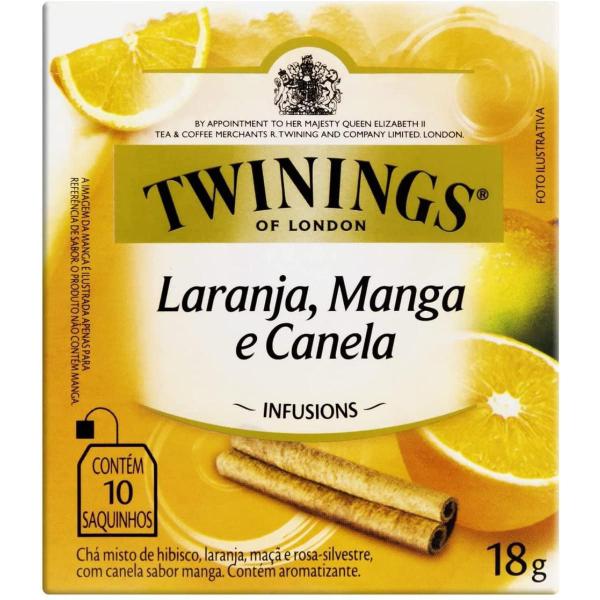 Imagem de Chá Twinings Laranja Manga E Canela Em Sachê 18 G 10 U