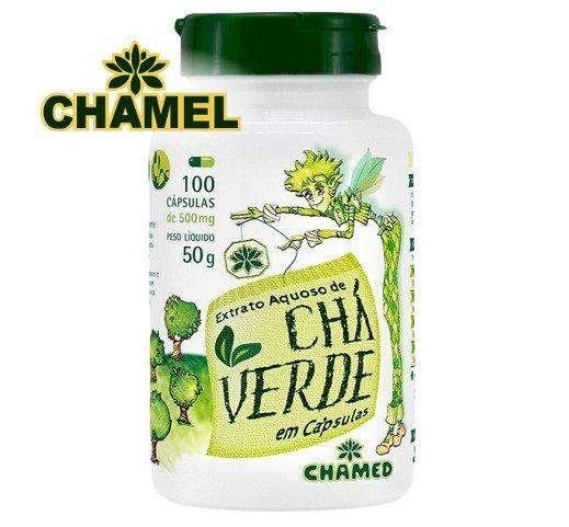 Imagem de Chá Verde 500mg 100 Cápsulas - Chamed