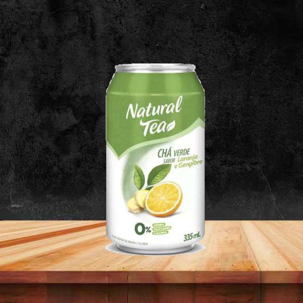 Imagem de Chá Verde Com Laranja E Gengibre Natural Tea 335Ml (6 Latas)