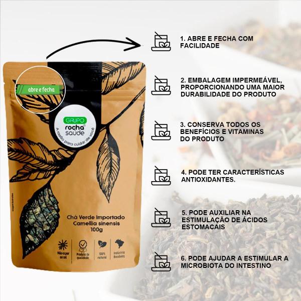 Imagem de Chá Verde Importado - Camellia Sinensis - 100G